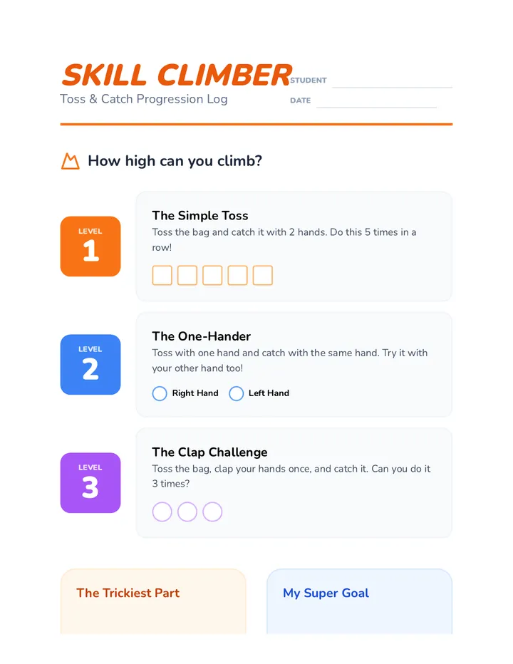Catching Connection Skills Tracker