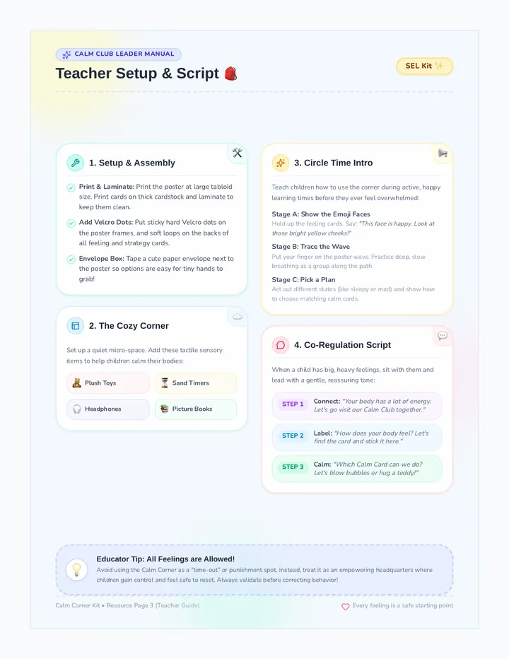 Calm Club Teacher Guide