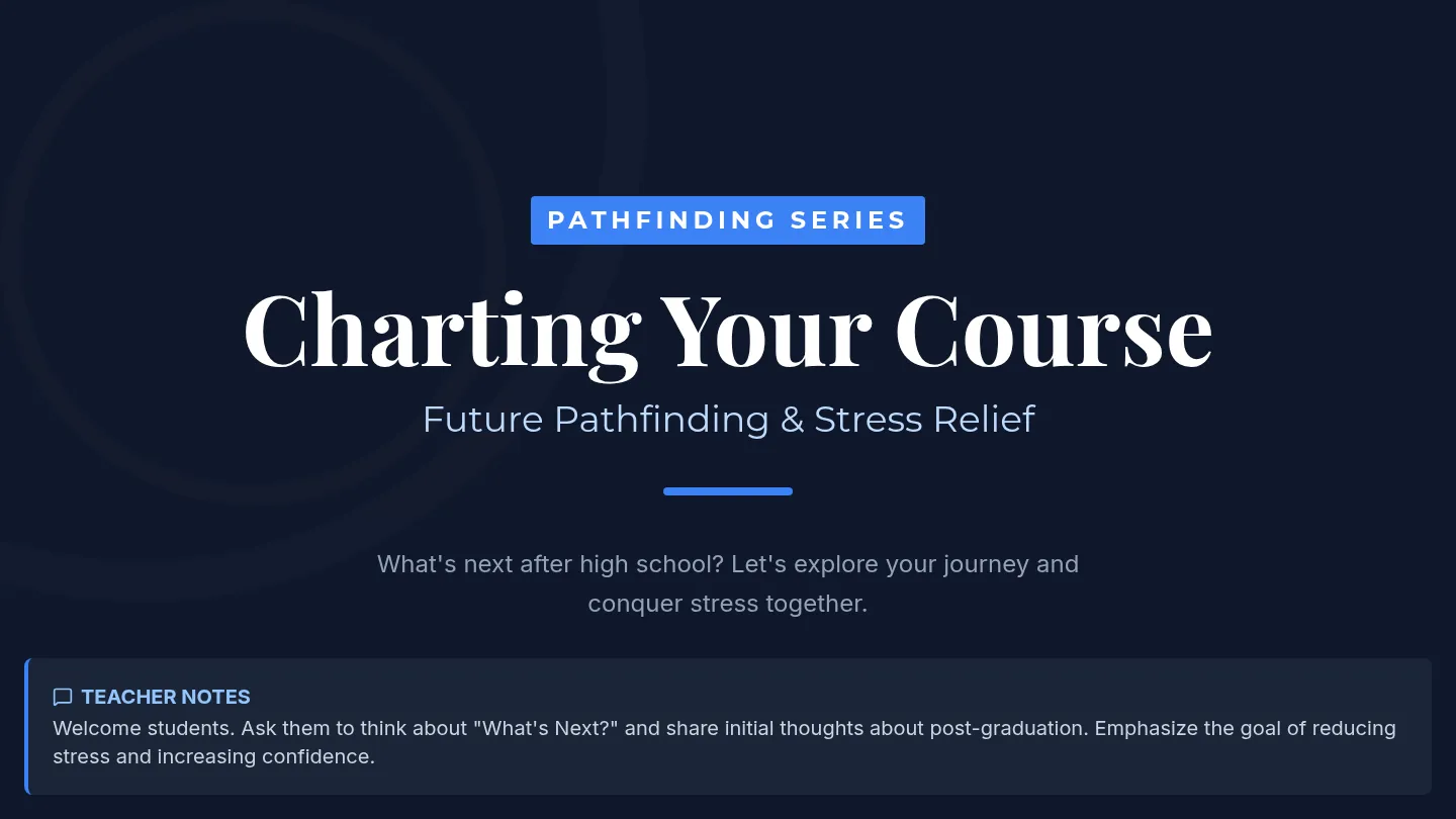 Charting Your Course Slides