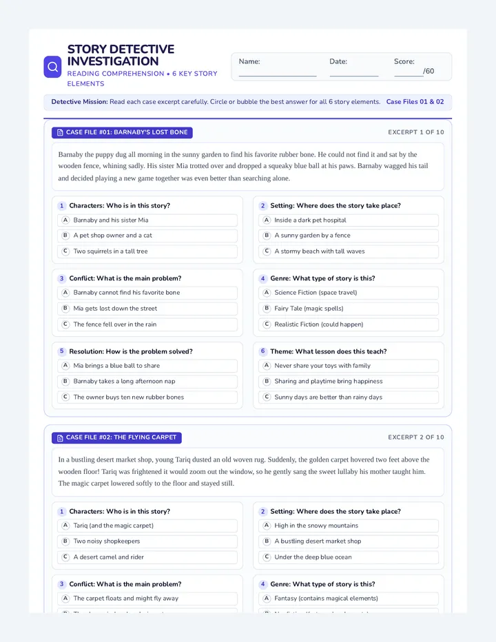 Story Detective Packet