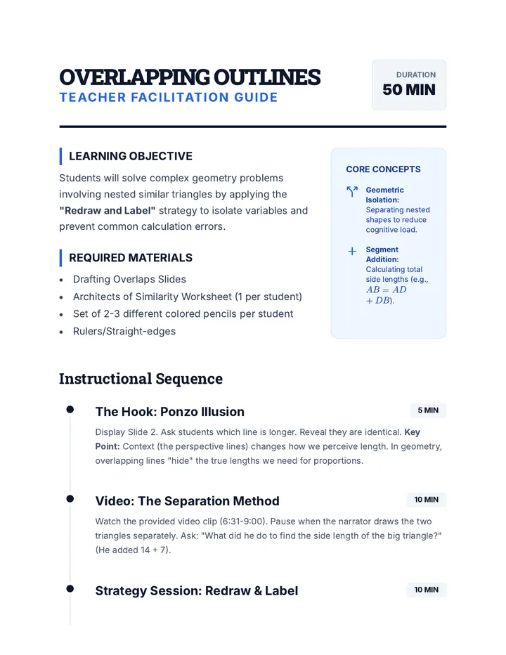 Overlapping Outlines Teacher Guide