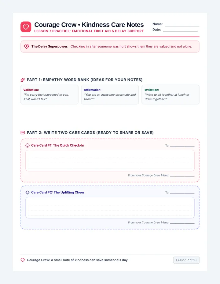 Kindness Care Notes