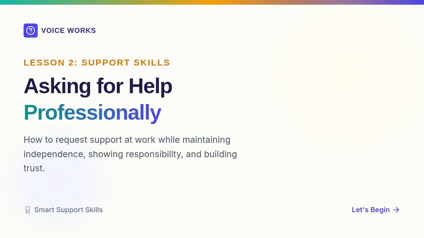 Professional Help Slides