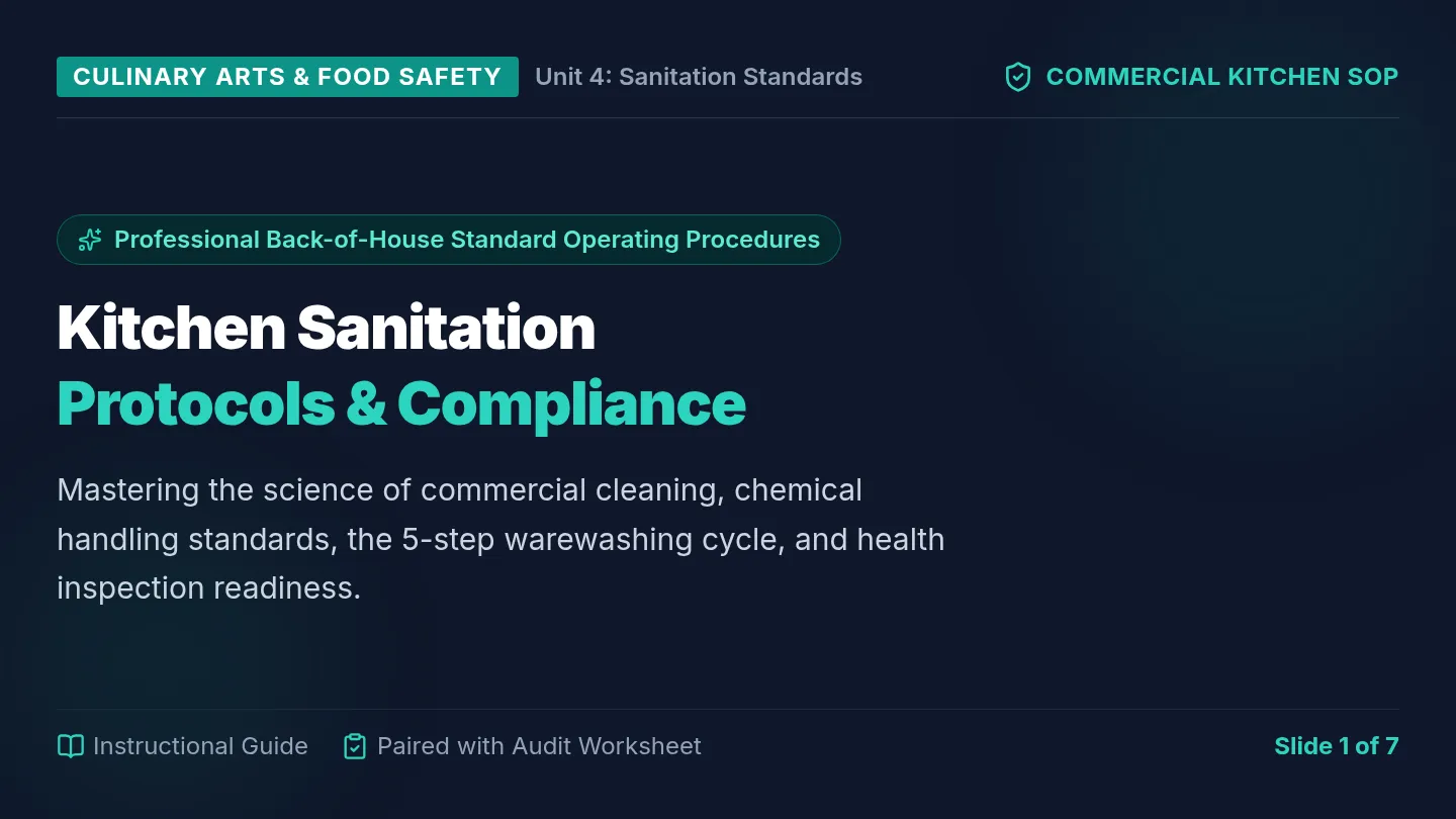 Kitchen Sanitation Slides