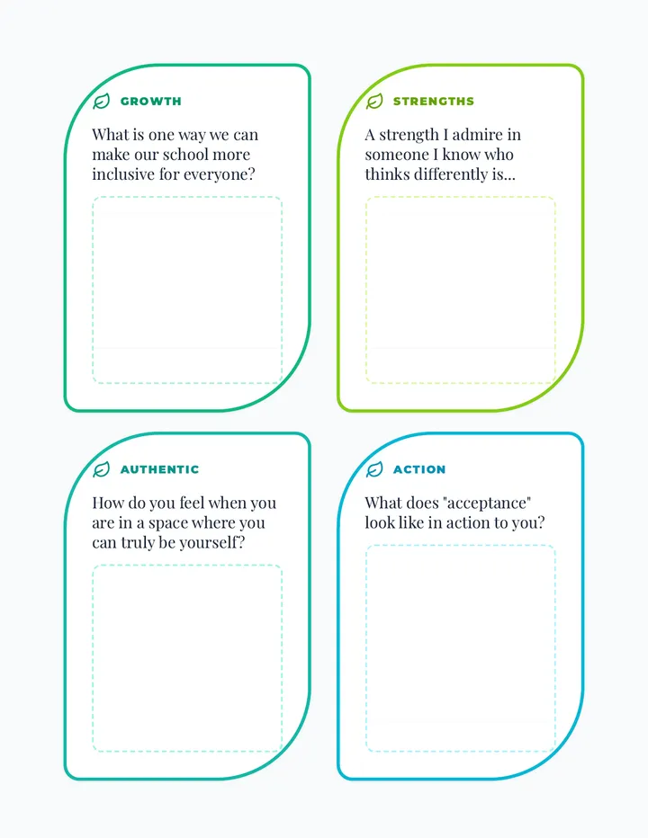 Reflection Prompt Cards