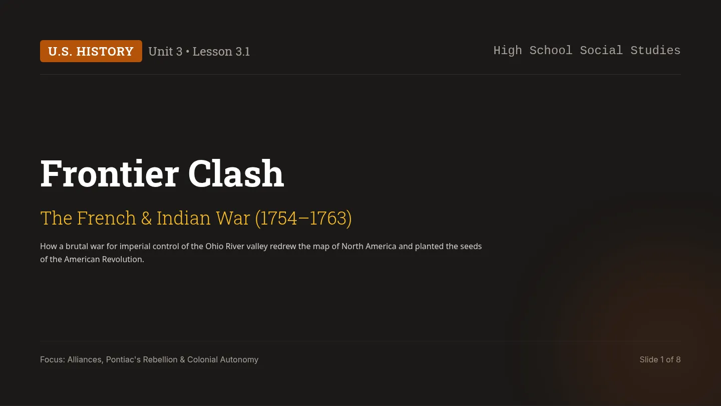 Frontier Clash Teaching Slides