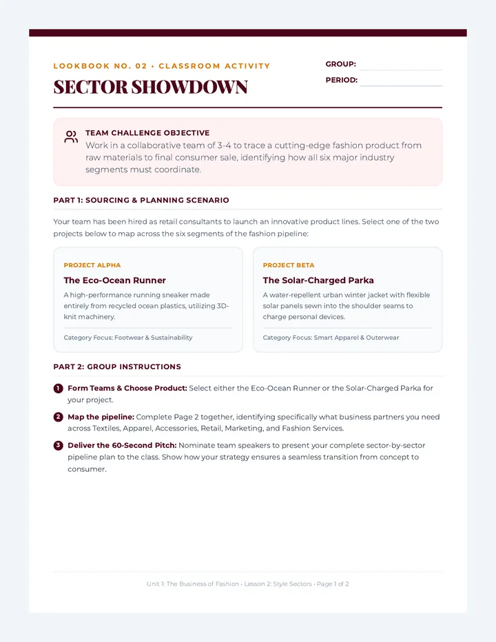 Sector Showdown Activity Guide