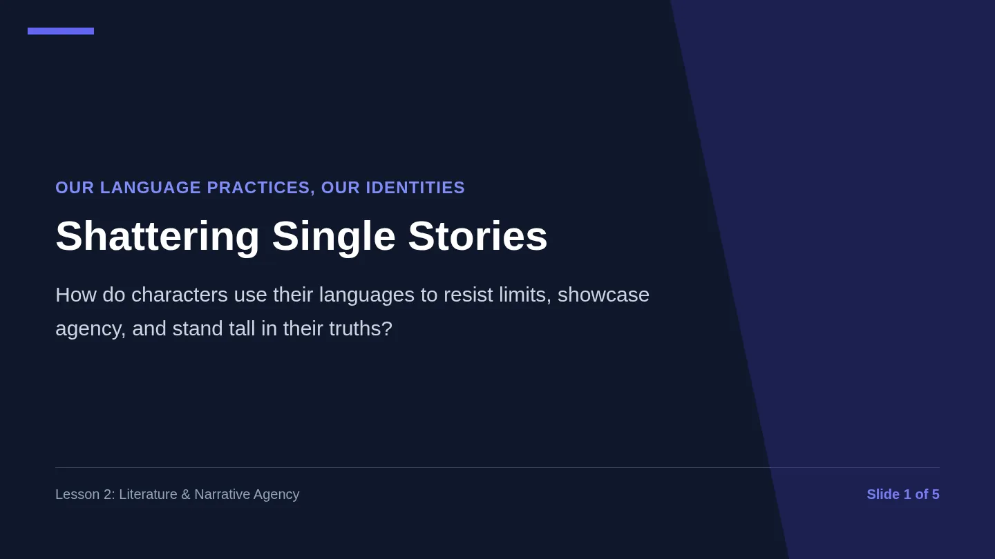 Shattering Stories Slides