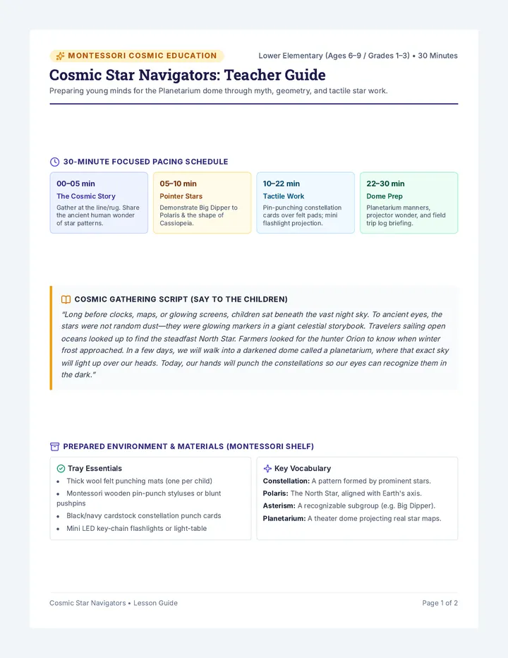 Star Stories Teacher Guide