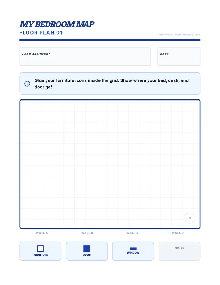 My Room Worksheet