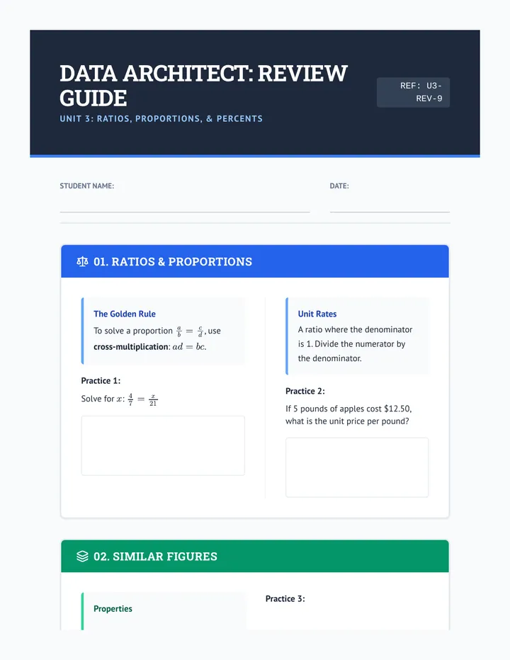Proportion Power Review Guide