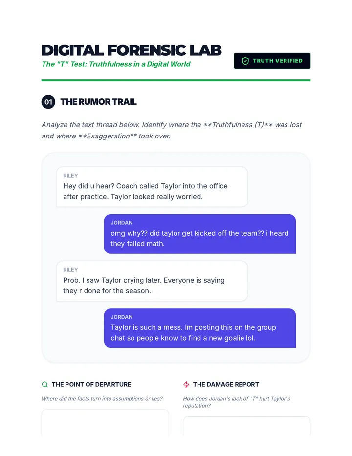 Digital Forensics Worksheet