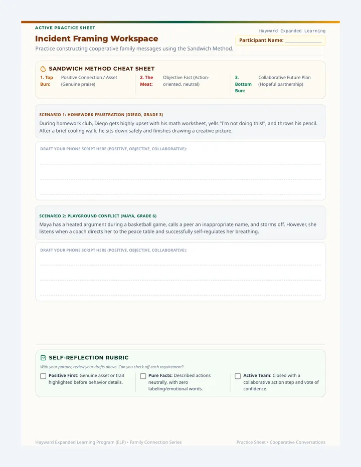 Incident Framing Workspace
