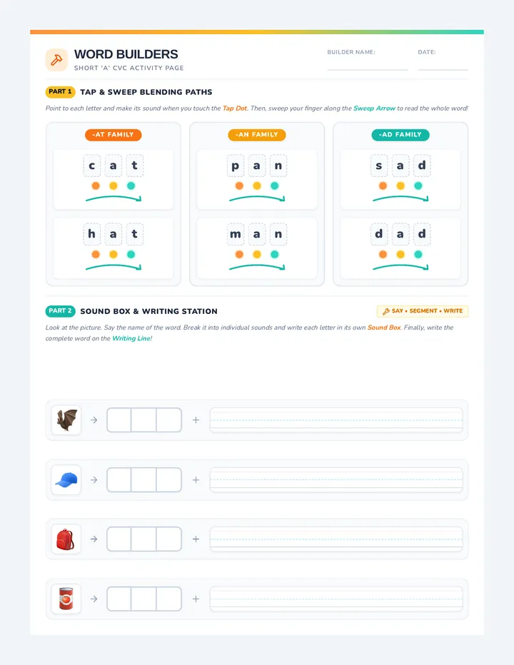 Word Builders Worksheet
