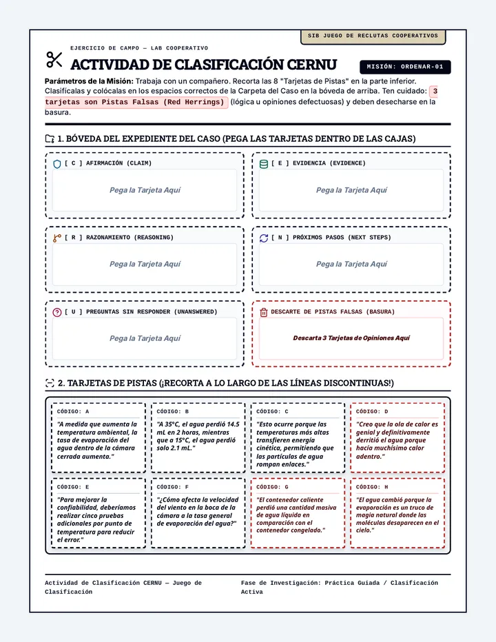 Actividad de Clasificación CERNU