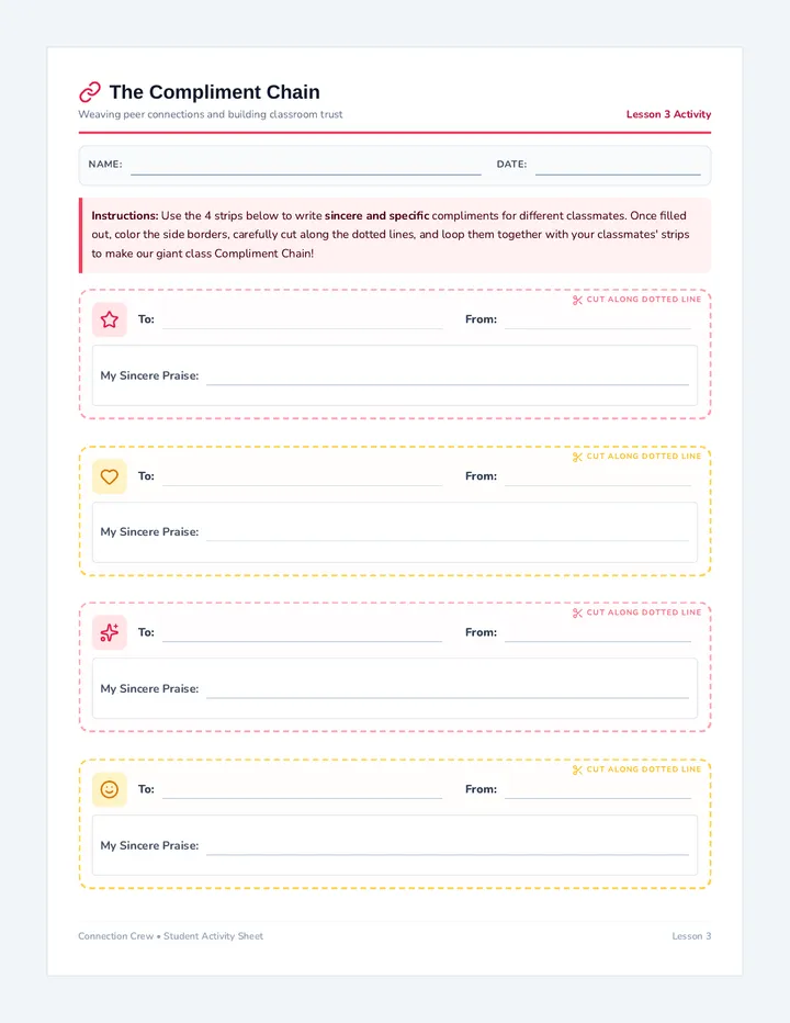 Compliment Chain Activity