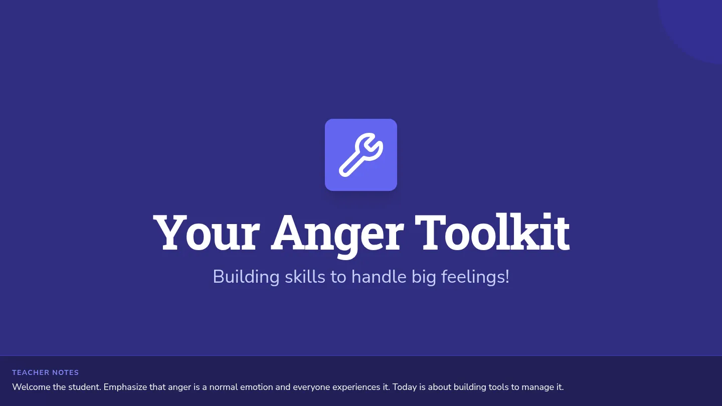 Anger Toolkit Slide Deck