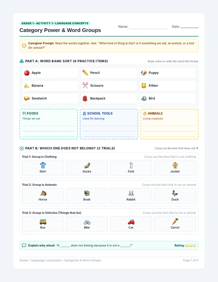 Language Power Activity Packet