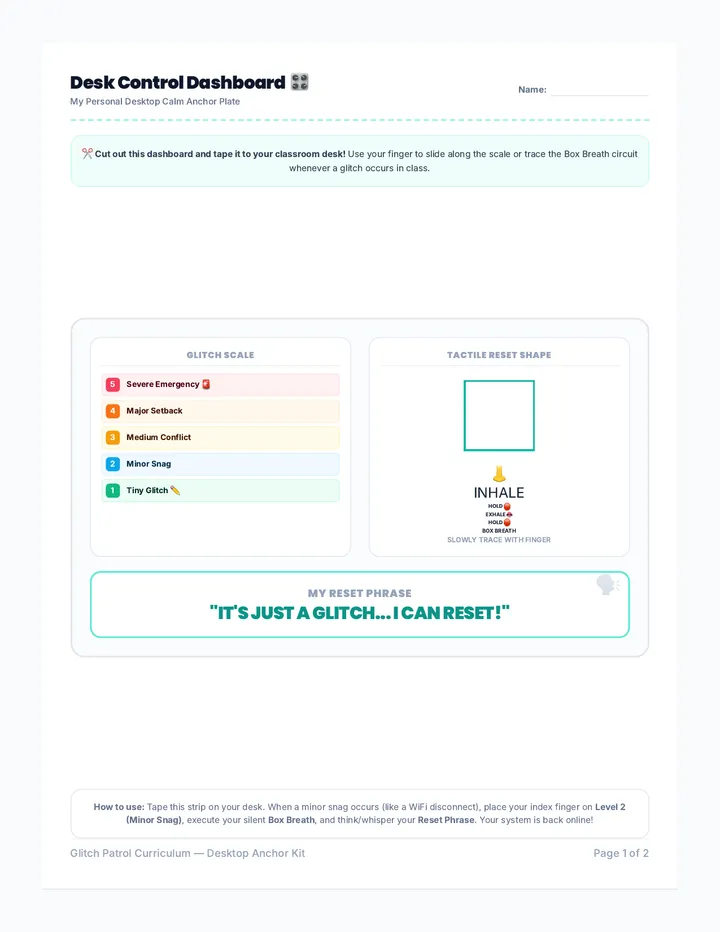 Calm Champion Kit Handout