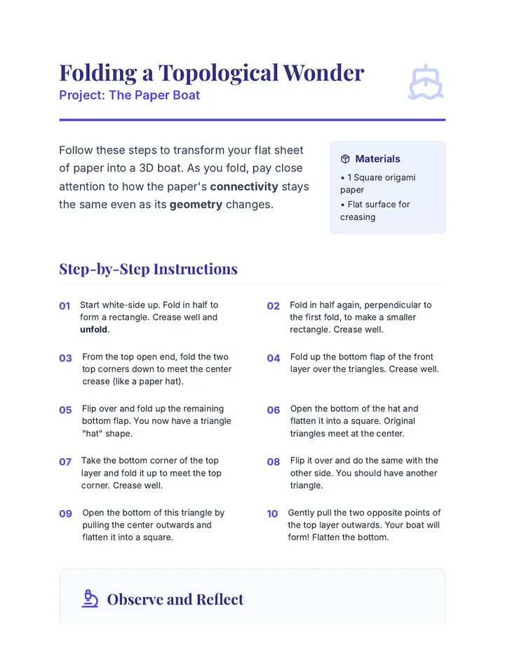 Folding Activity Guide
