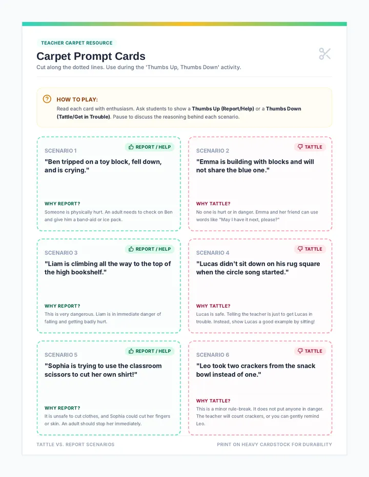 Scenario Prompt Cards