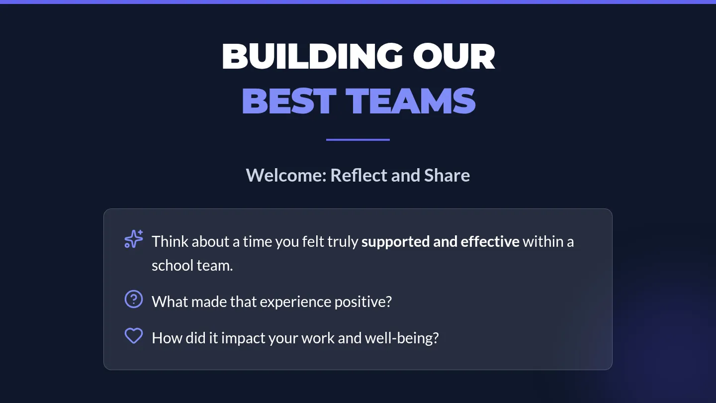 Team Harmony Slides Deck