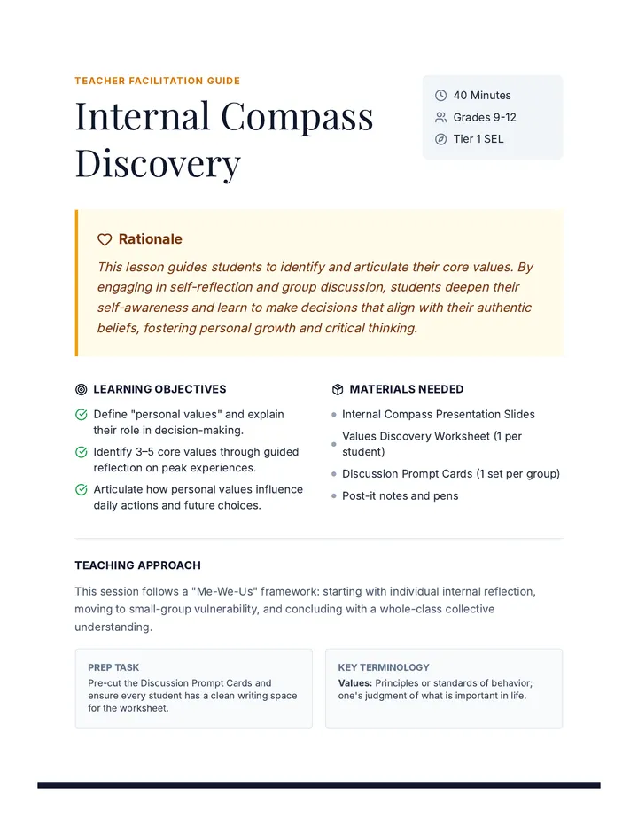 Compass Discovery Teacher Guide
