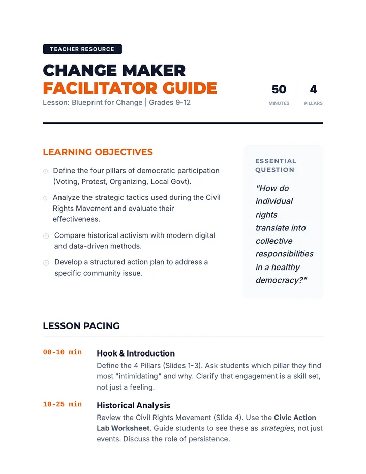 Change Maker Facilitator Guide