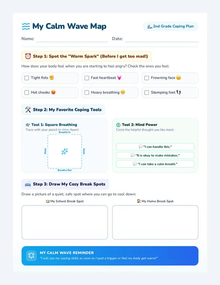 Calm Wave Worksheet