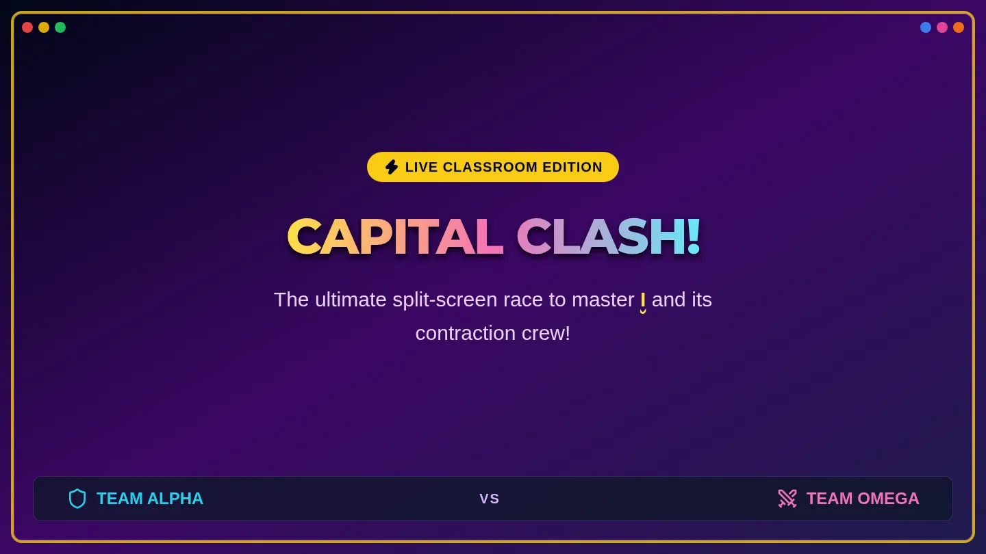 Capital Clash Slides