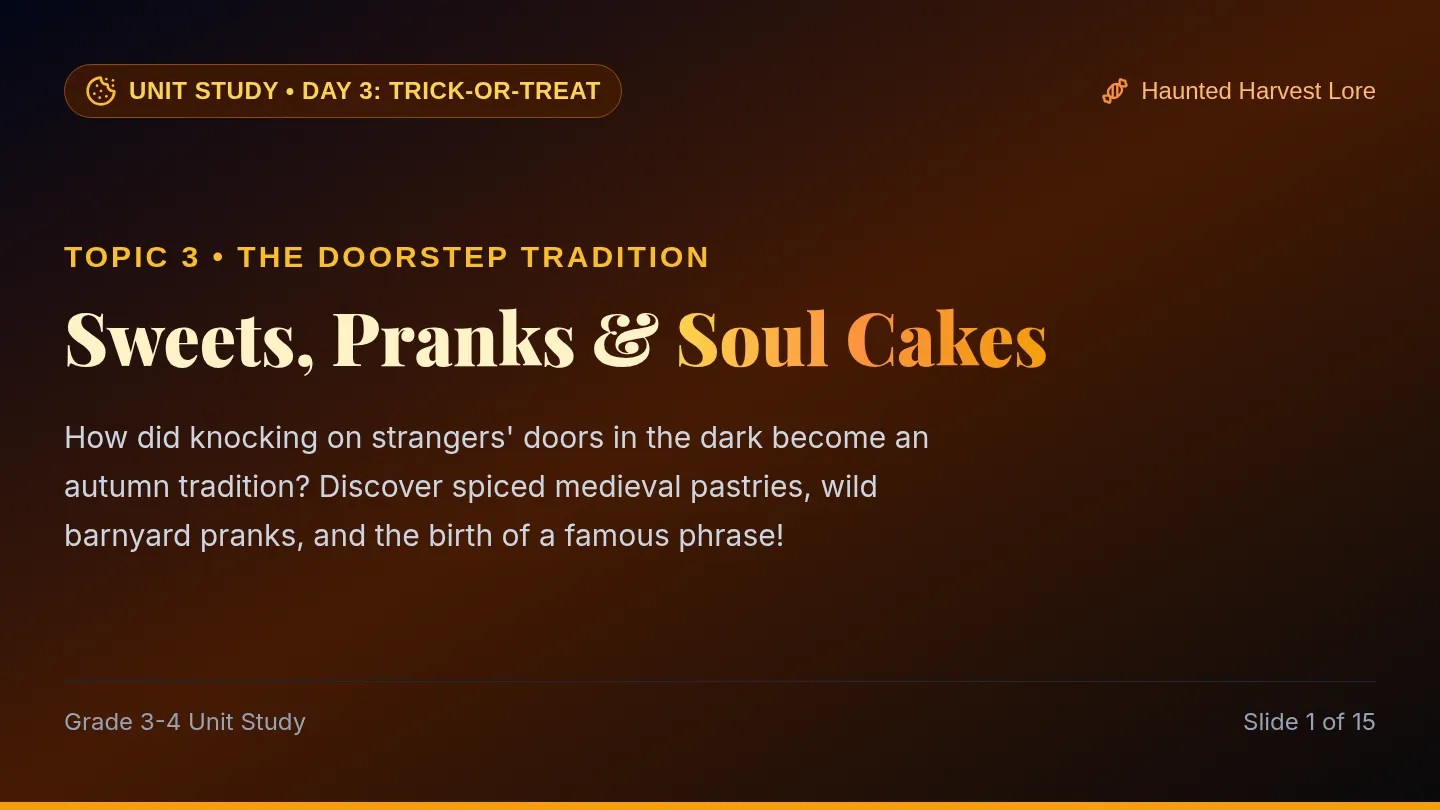 Soul Cake History Slides