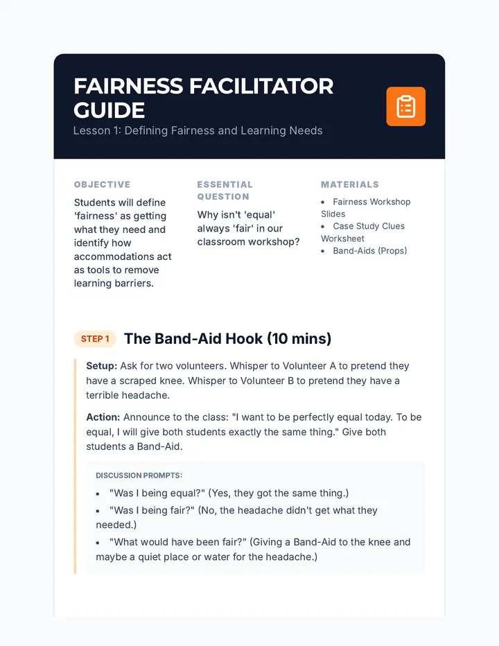 Fairness Facilitator Guide