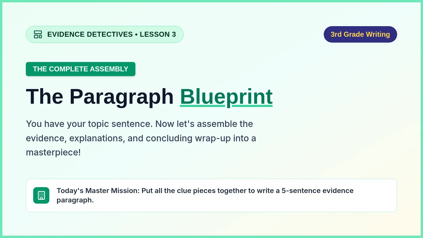 Paragraph Blueprint Slides
