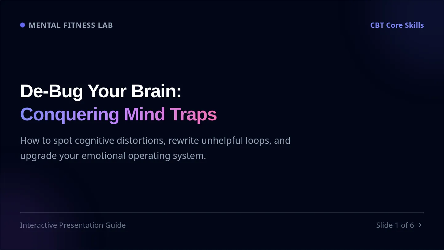 Mind Traps Slides