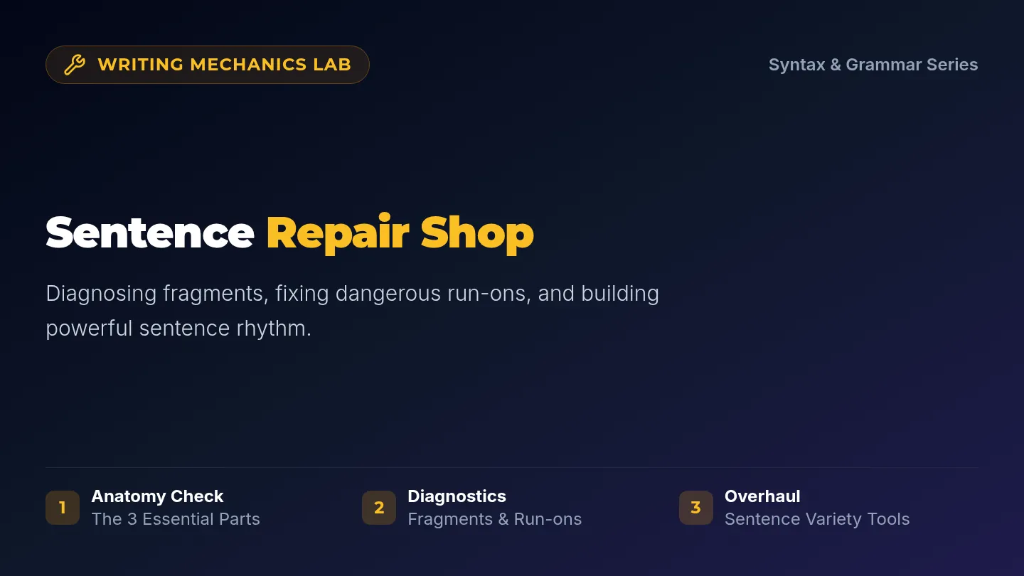 Sentence Blueprint Slides