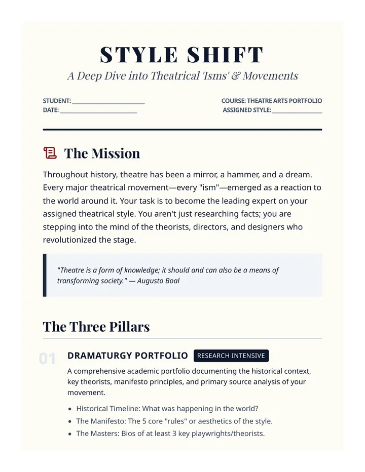 Style Shift Project Guide