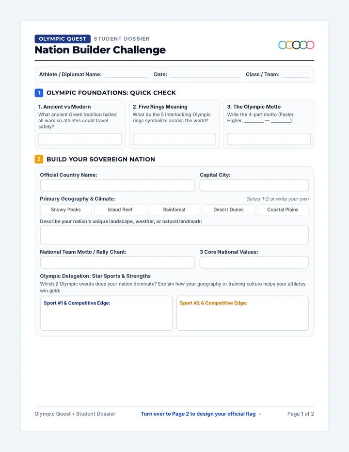 Nation Builder Worksheet