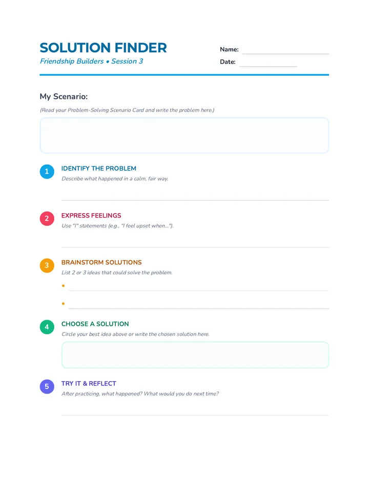 Scenario Worksheet