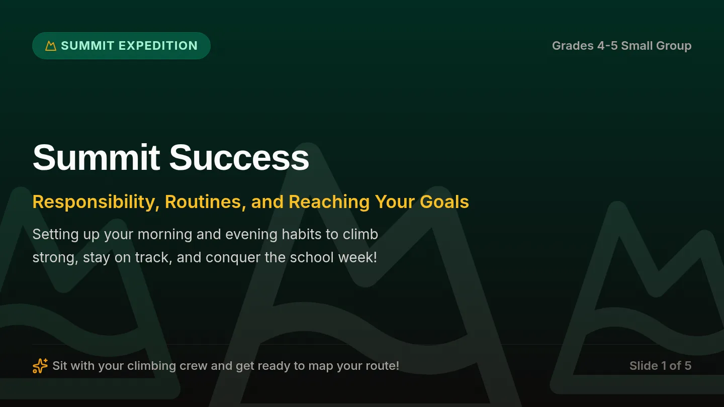 Summit Success Slides