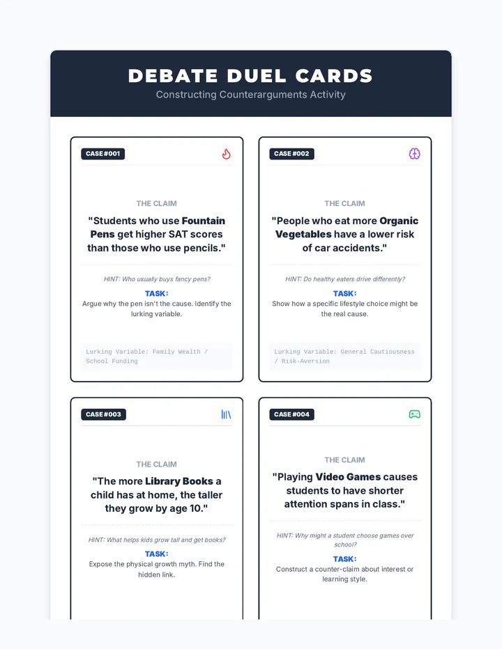 Debate Duel Cards