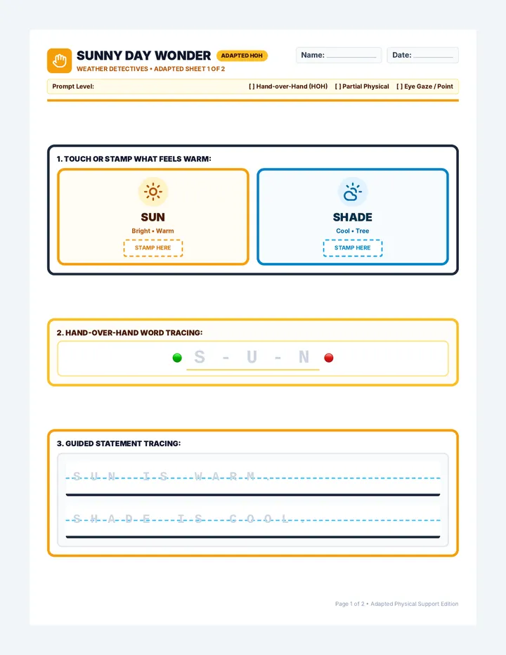 Weather Adapted Workbook