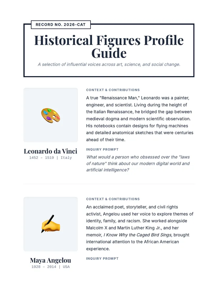 Across Time Reading Handout