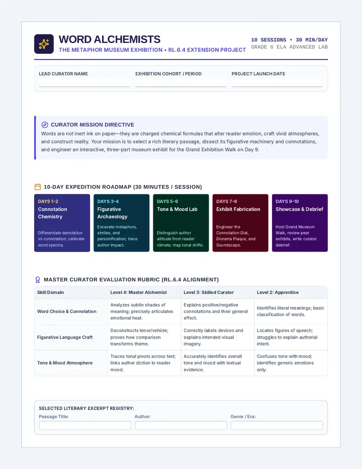 Word Alchemists Student Packet