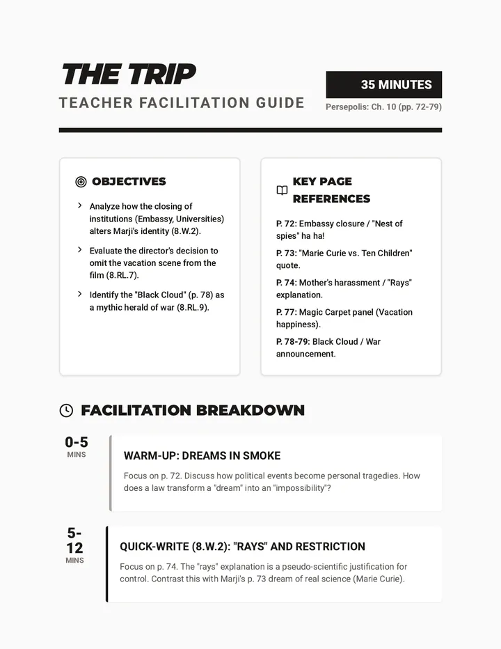 The Trip Teacher Guide