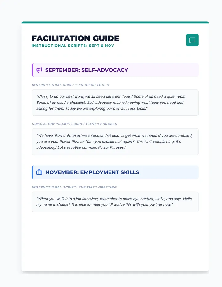Teacher Facilitation Guide Sept Nov