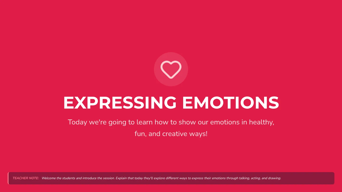 Expressing Emotions Slides