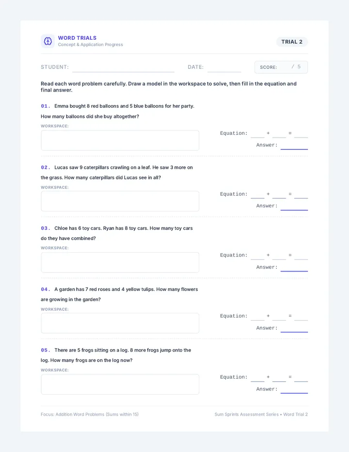 Word Problem Trial Two