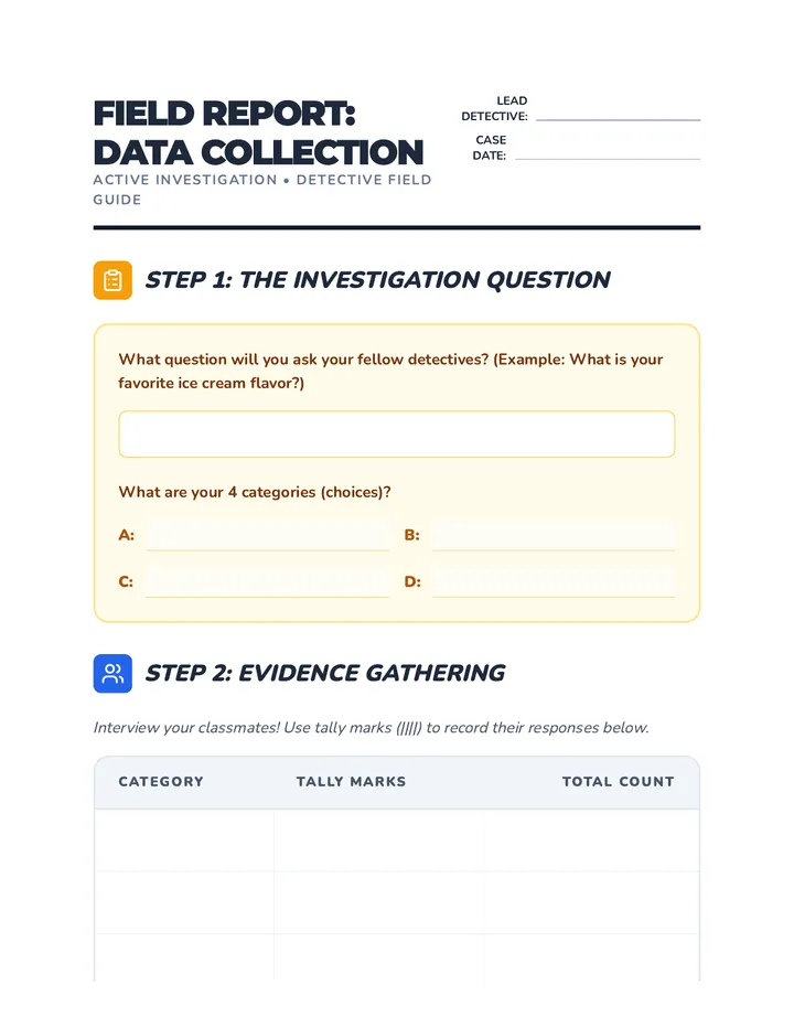 Data Detectives Activity