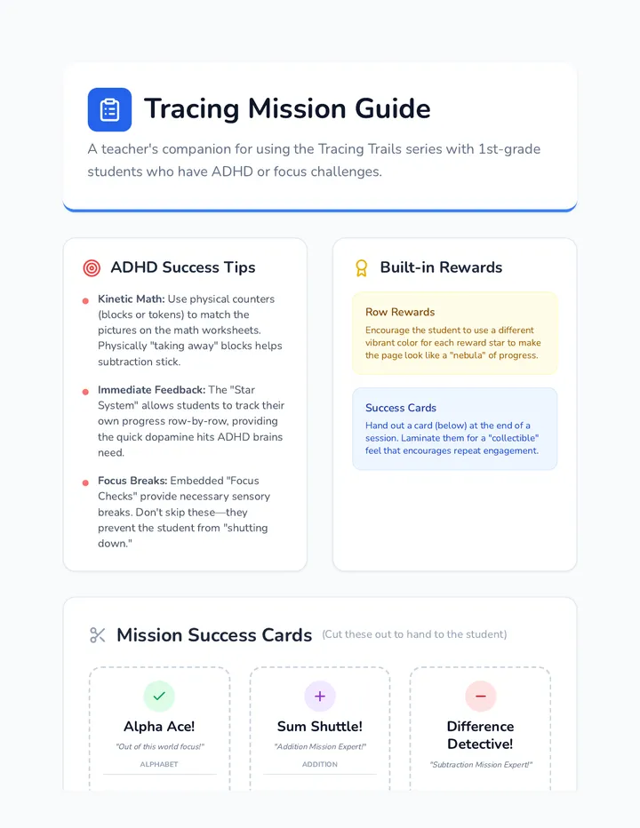 Tracing Mission Guide Teacher Resource