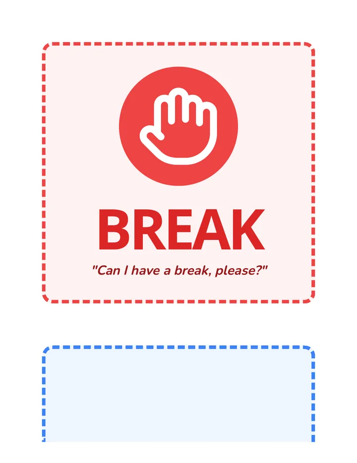 Break Request Visual Cards